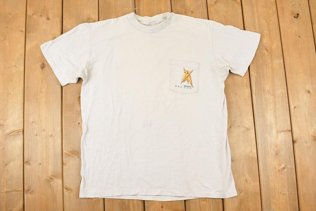 Vintage 1990s Bad Dog Surfing Souvenir Ocean T-Shirt Men's L