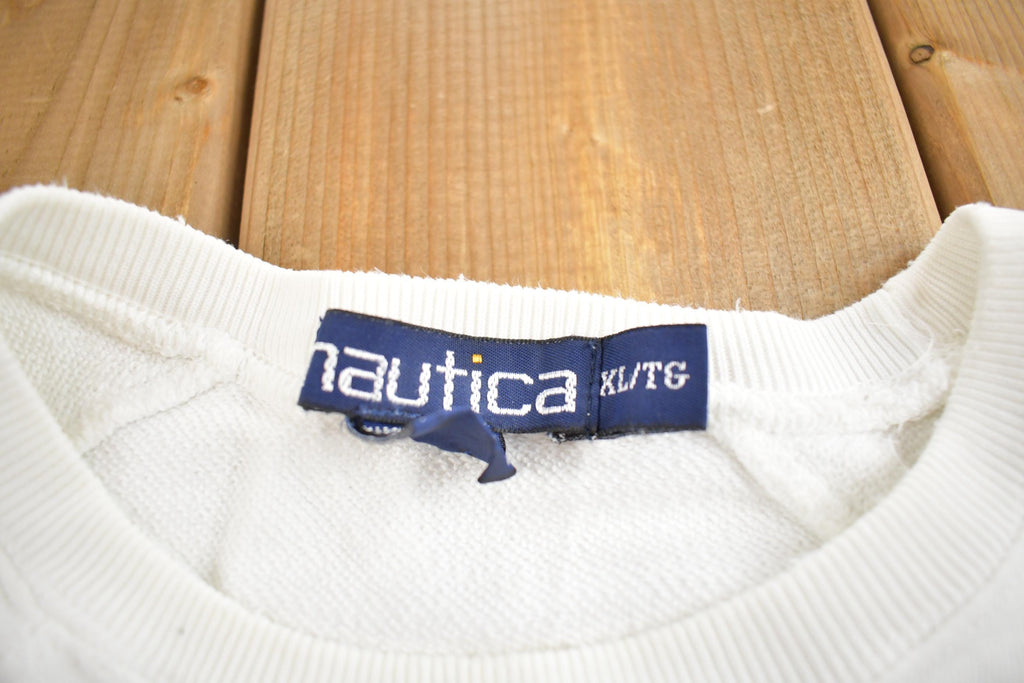 Vintage 1990s Nautica Embroidered Blank Crewneck Sweatshirt