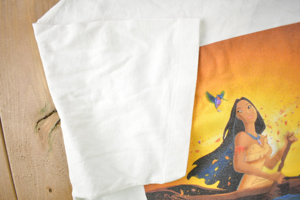 Vintage 1995 Disney's Pocahontas Animation Discovery Adventure Graphic T-Shirt Made In USA Rid