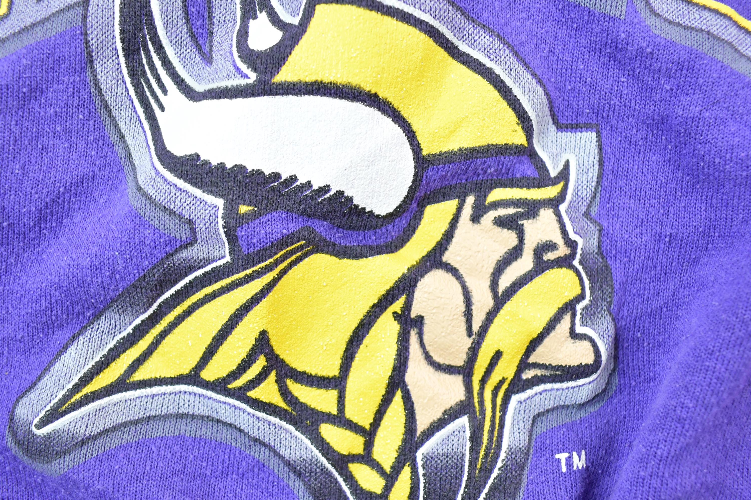 Vintage 1990s Minnesota Vikings Logo 7 NFL Crewneck Sweatshirt