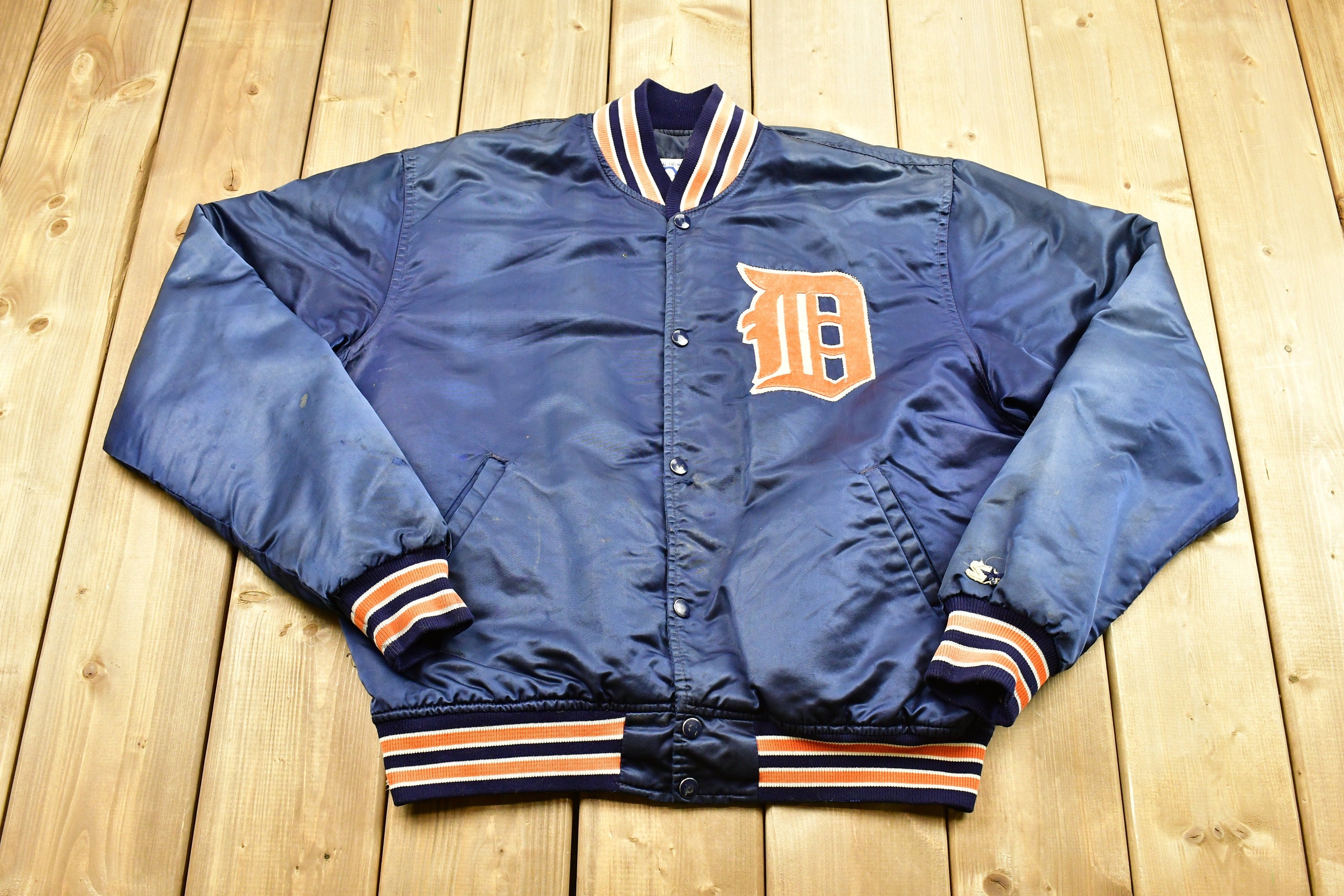 Vintage 1980s Detroit Tigers MLB Satin Starter Jacket