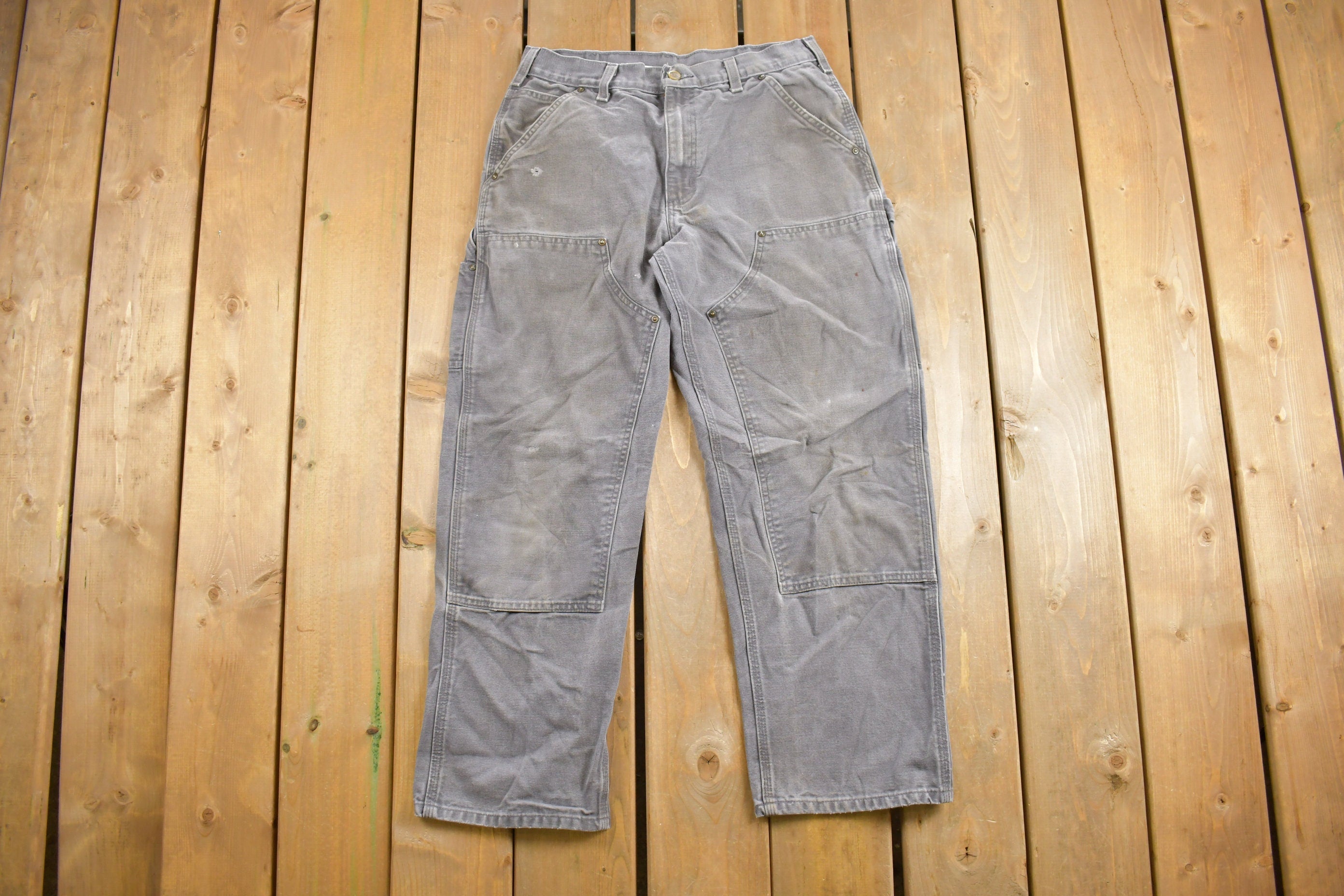 Vintage 1990s Carhartt Double Knee Work Pants Size 30 x 27.5