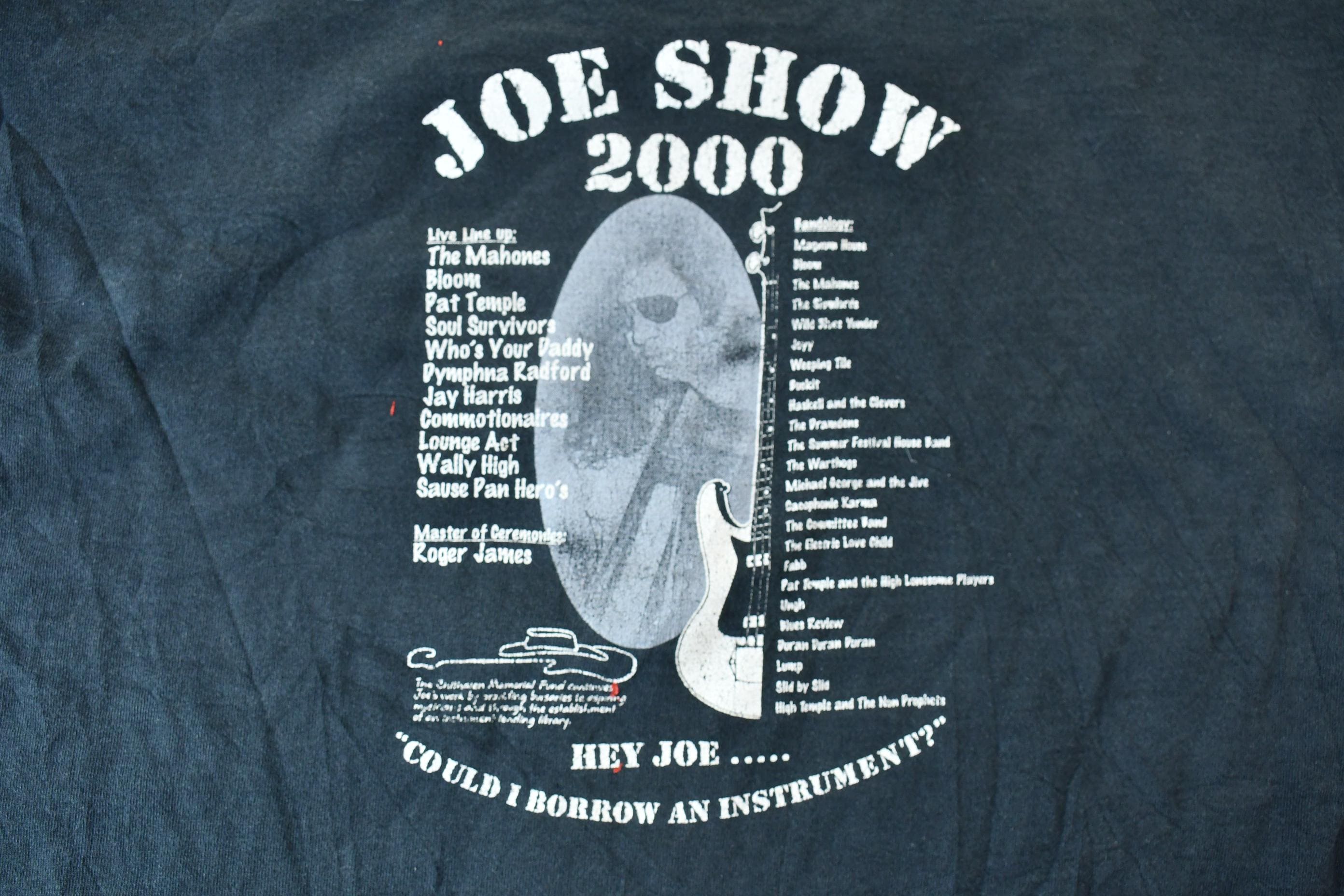 Vintage 2000 Kingston Ontario The Joe Show Graphic Concert T-Shirt