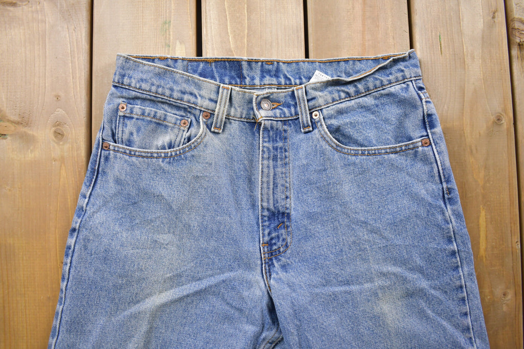 Vintage 1990s Levi's 555 Tab Red Jeans Size 32 x 31