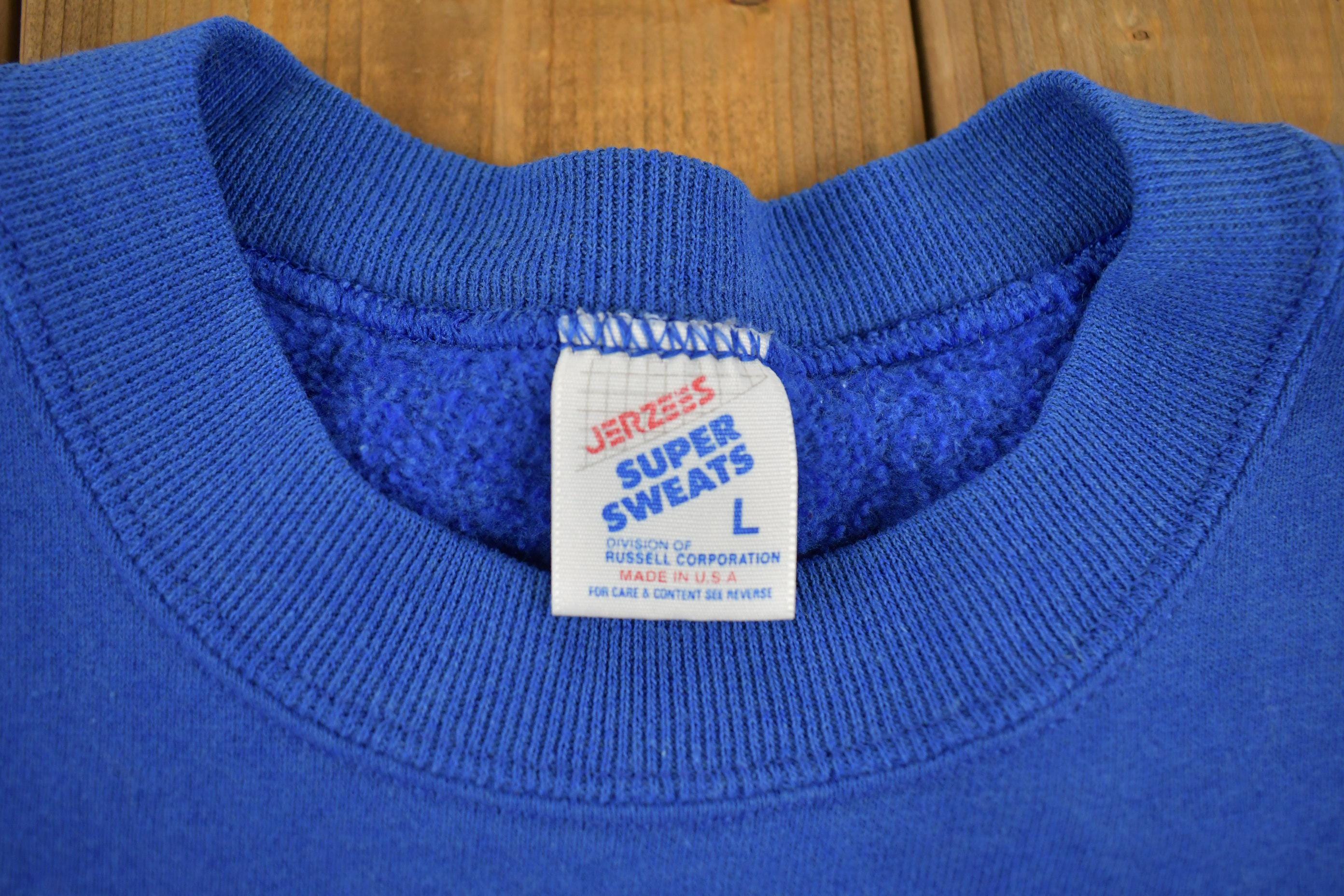Vintage 1990s Jerzees Supersweats Crewneck Sweatshirt Made In USA