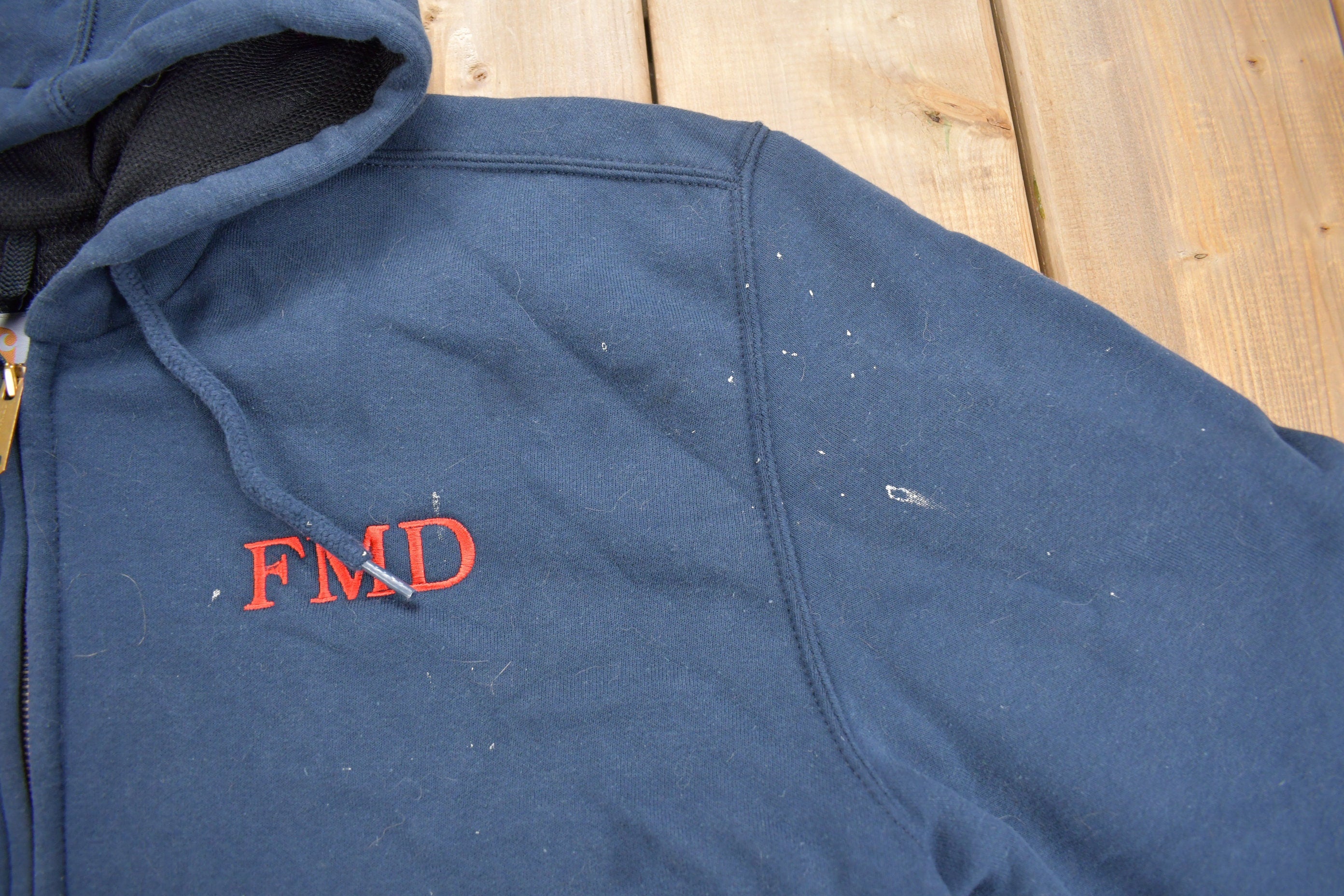 Vintage 1990s Carhartt Thermal Lined Heavy Weight Zip Up Hoodie