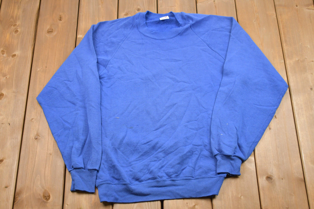 Vintage 1980s Blank Raglan Crewneck Sweatshirt