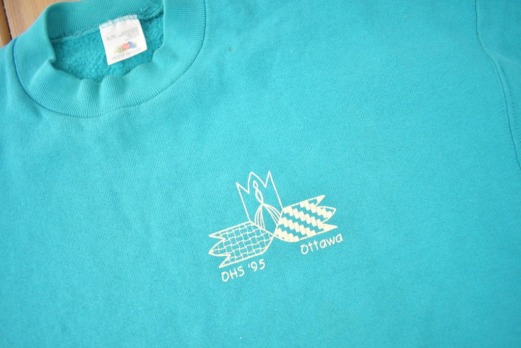 Vintage 1995 OHS OTTAWA Crewneck Sweatshirt Made In Canada