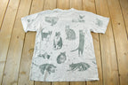 Vintage 1990s Cat Distressed T-Shirt