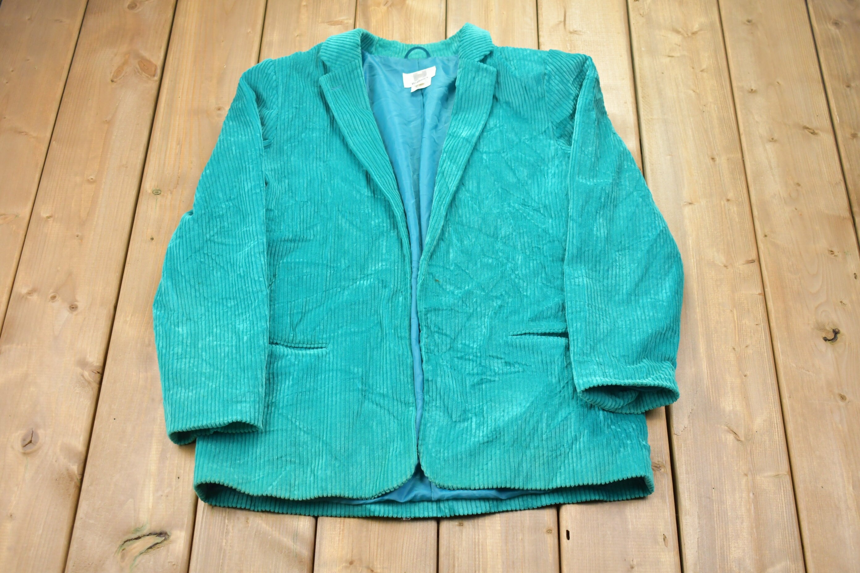 Vintage 1990s Higbee's Corduroy Blazer Jacket  Sport Coat  Vintage 90s Blazer  Suit Jacket  Outdoor  Spring Jacket  Made In Japan