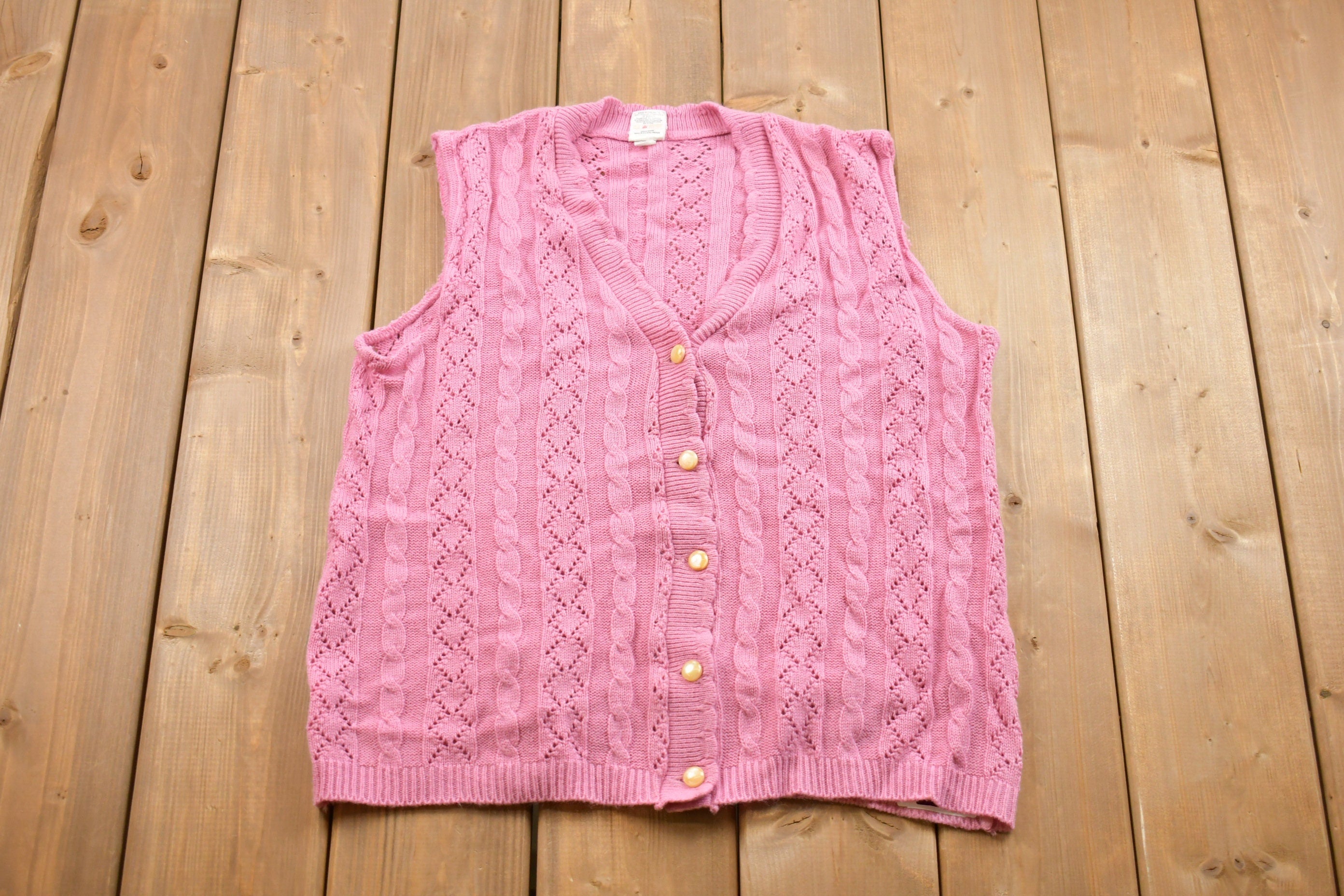 Vintage 1990s St. Michael Knitted Sweater Vest