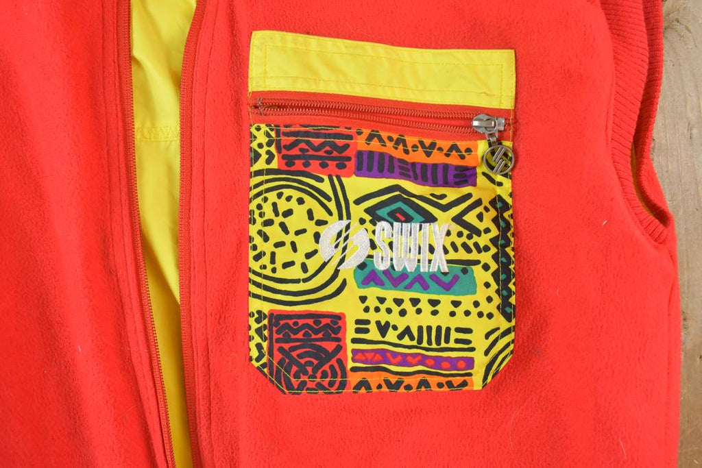 Vintage 1990s Swix Windbreaker Reversible Jacket Vest