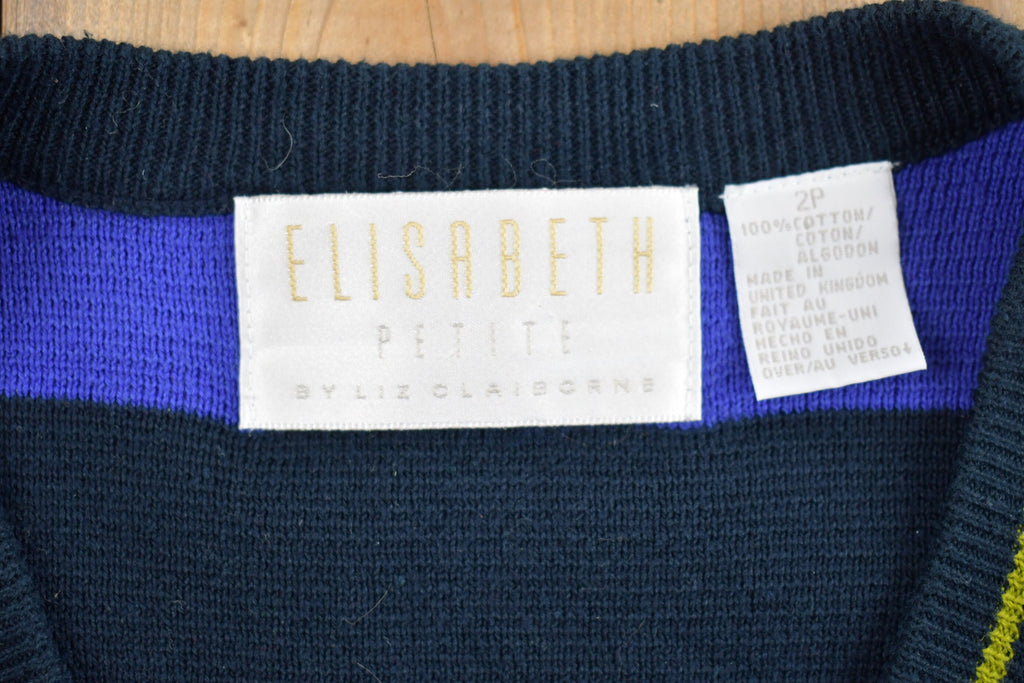 Vintage 1990s Knit V-Neck Sweater Vest