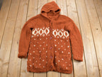 Vintage 1970s Knit Hooded Sweater True Vintage