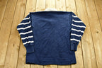 Vintage 1990's University of Penn State Collegiate Polo Sweater  Embroidered  NCAA Sweatshirt  Sportswear  Made In USA