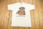 Vintage 1990s Rottweiler Puppy Graphic T-Shirt