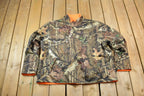 Vintage Military Style Real Tree Style Full Zip Up Camo Sweater Jacket
