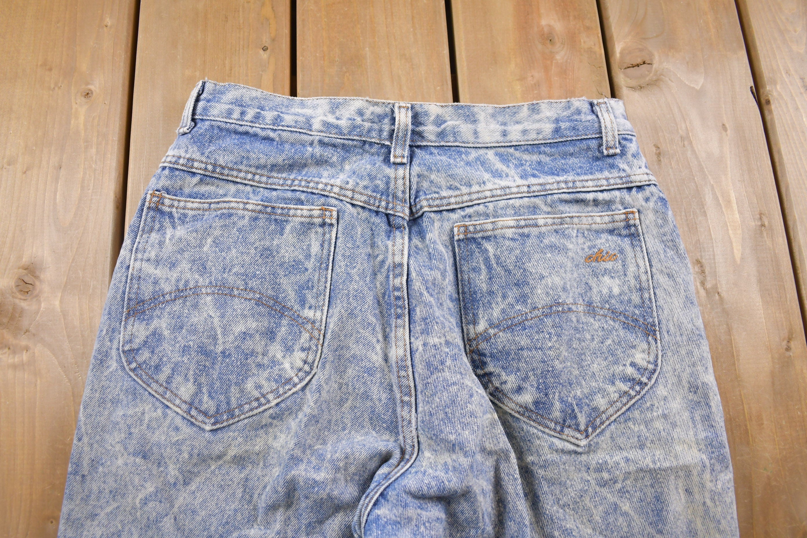 Vintage 1990's Chic Acid Wash Jeans 29 x 27