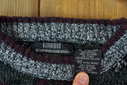 Vintage 1990s Expressions Knit Abstract Pattern Crewneck Sweater