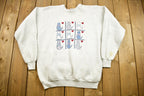 Vintage 1990s Kitty Cat Graphic Crewneck Sweater