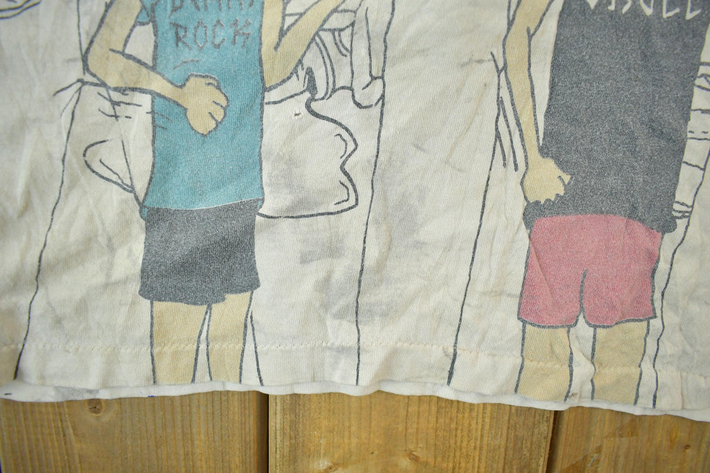 Vintage 1993 Beavis And Butthead MTV All Over Print T-Shirt Men's Medium
