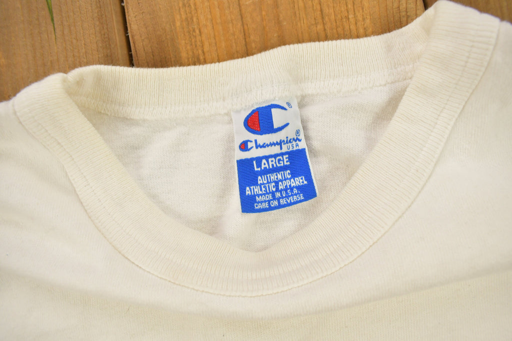 Vintage 1990s Boardman Pride Collegiate Crop Top Champion T-Shirt