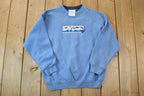 Vintage 1990s Cute Grandkids and Snowman Double Collared Christmas Crewneck Sweater