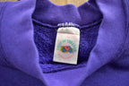 Vintage 1980s Fruit of The Loom Purple Crewneck Sweatshirt Made In USA