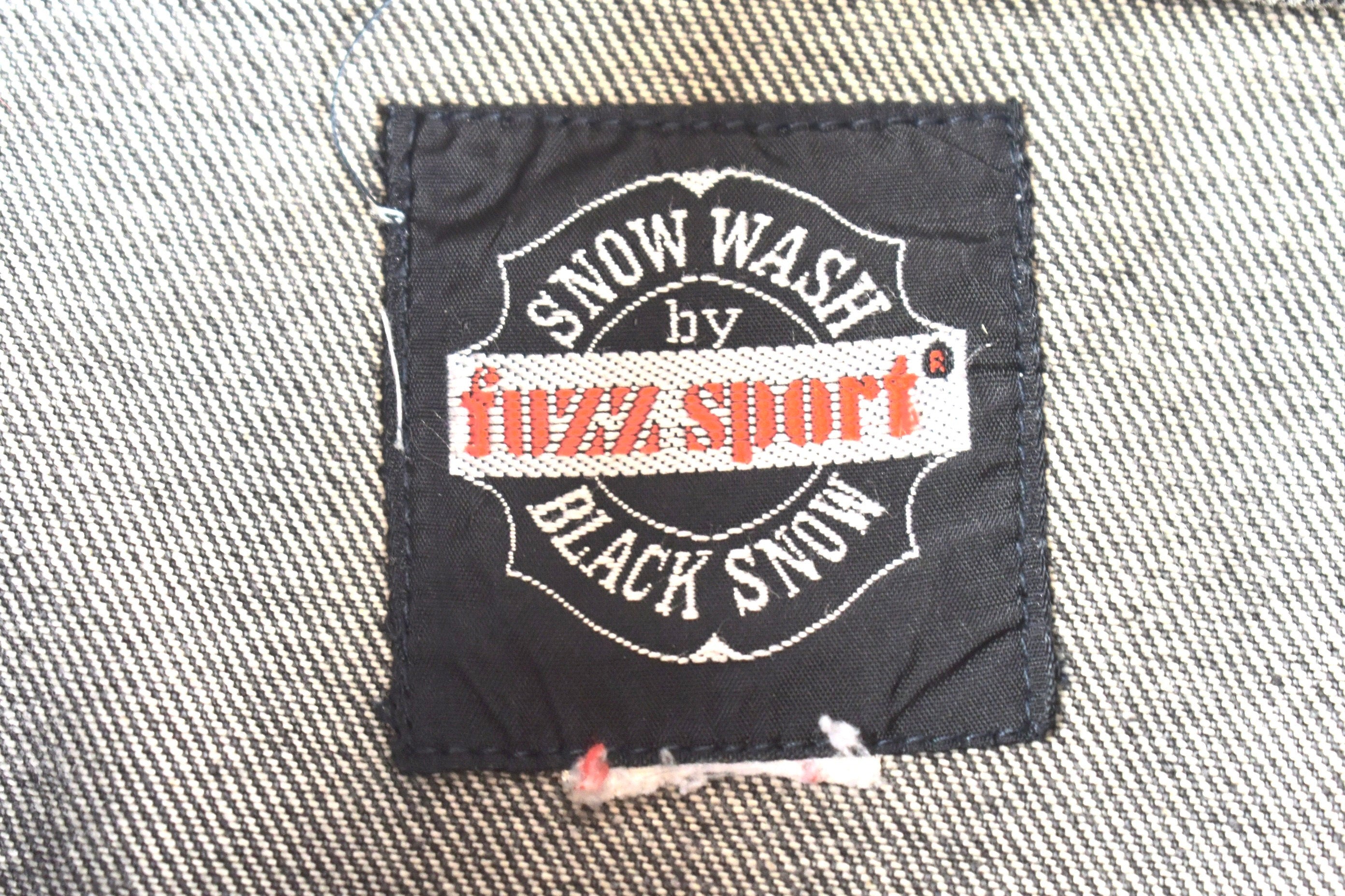 Vintage 1980s Snow Wash By Fuzz Sport Denim Jacket