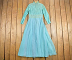 Vintage 1960s Lace and Chiffon Dress