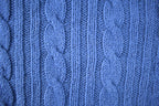 Vintage 1980s St. Johns Bay 3D Blue Knit Crewneck Sweater Made In USA