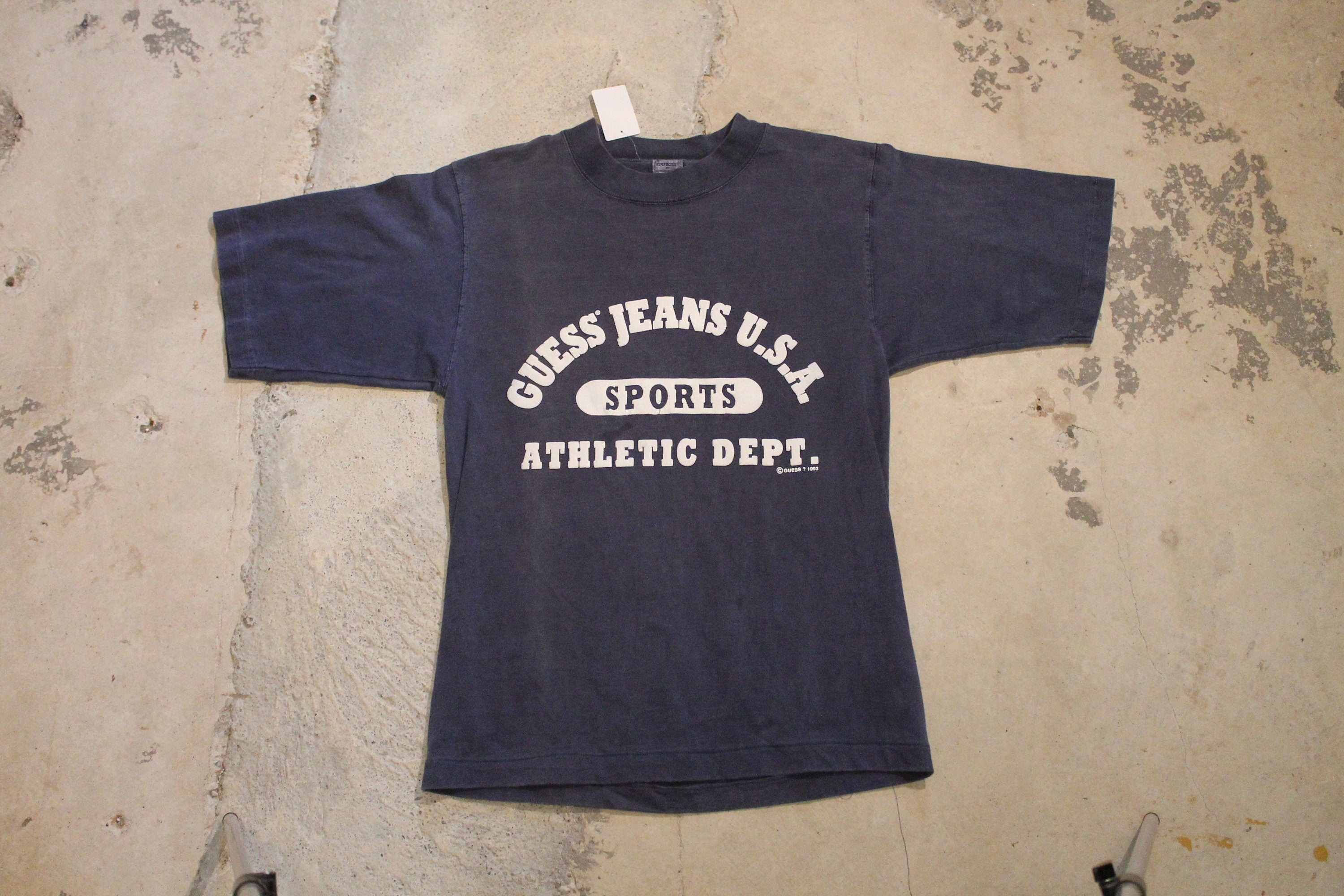 Vintage 1993 Guess Jeans Sports USA Graphic T Shirt