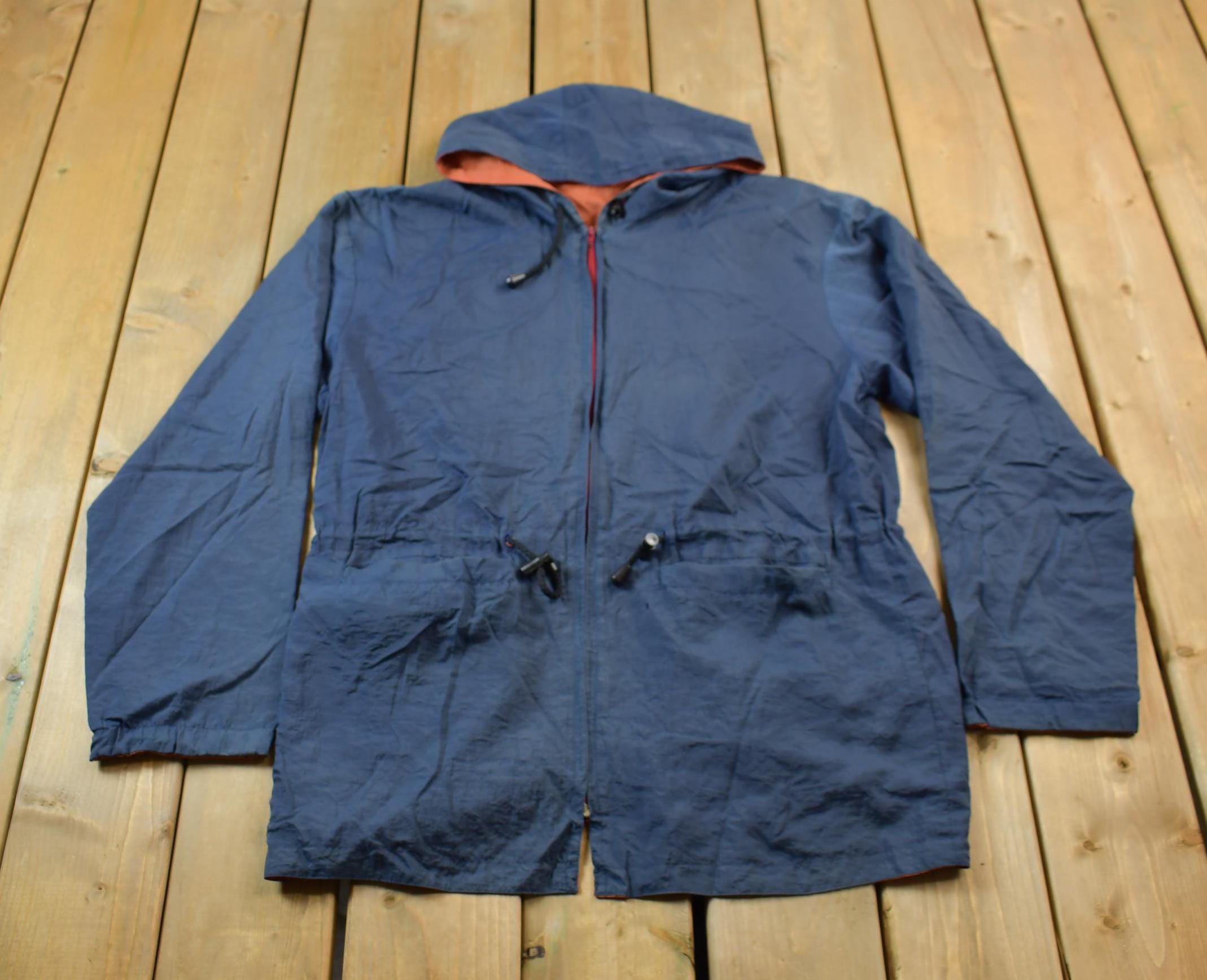 Vintage 1980s Full Zip Hooded Windbreaker