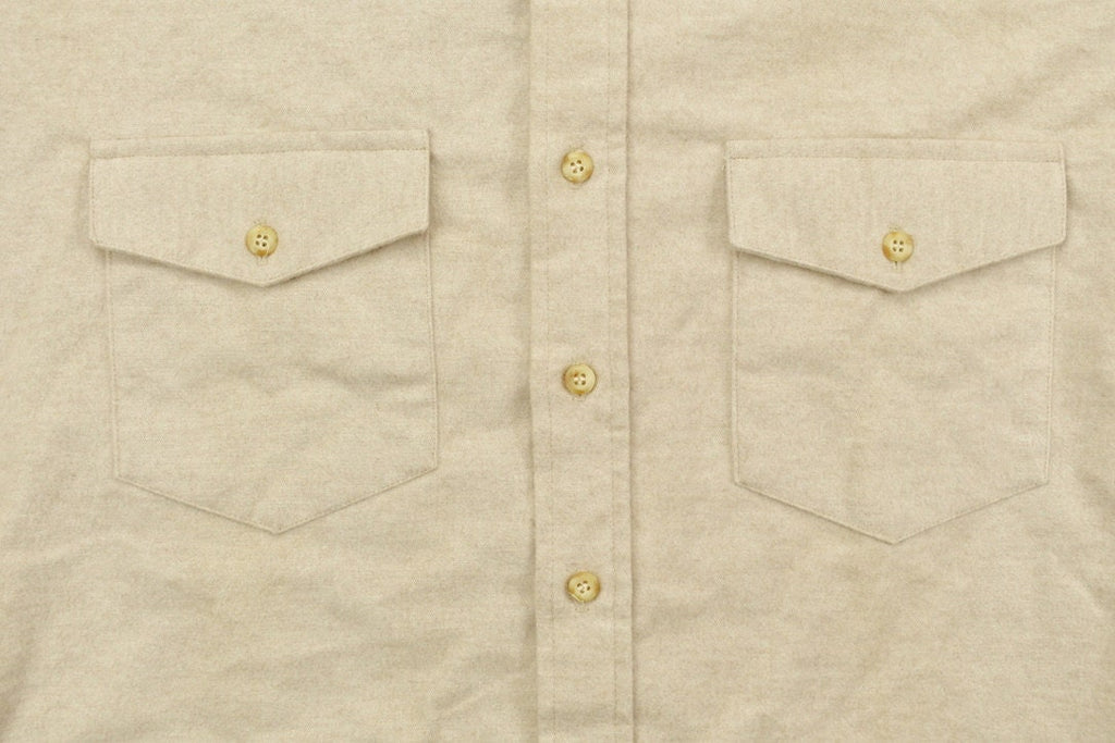 Vintage 1990s Beige Winter Run Button Up Shirt