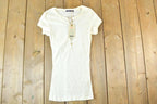 Women Vintage Deadstock Vigoss Y2K T-Shirt / Vigoss Grunge Skull Print / Contrast Stitch / Internet Famous Clothing / Over Dyed