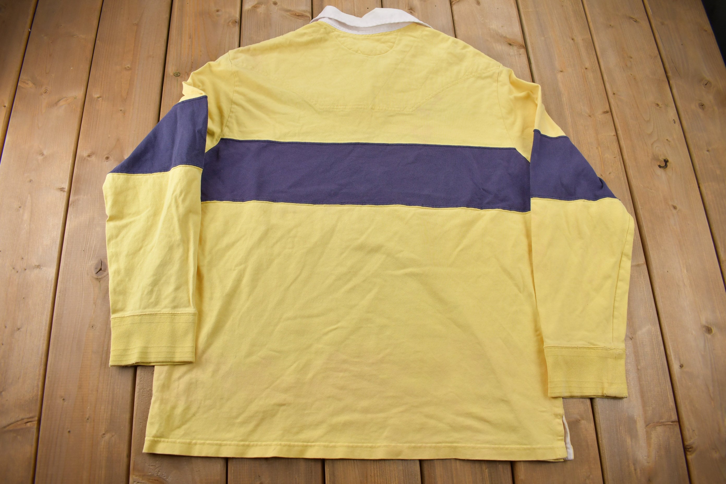 Vintage 1990s Polo Ralph Lauren Golf Club Color Block Rugby Sweatshirt
