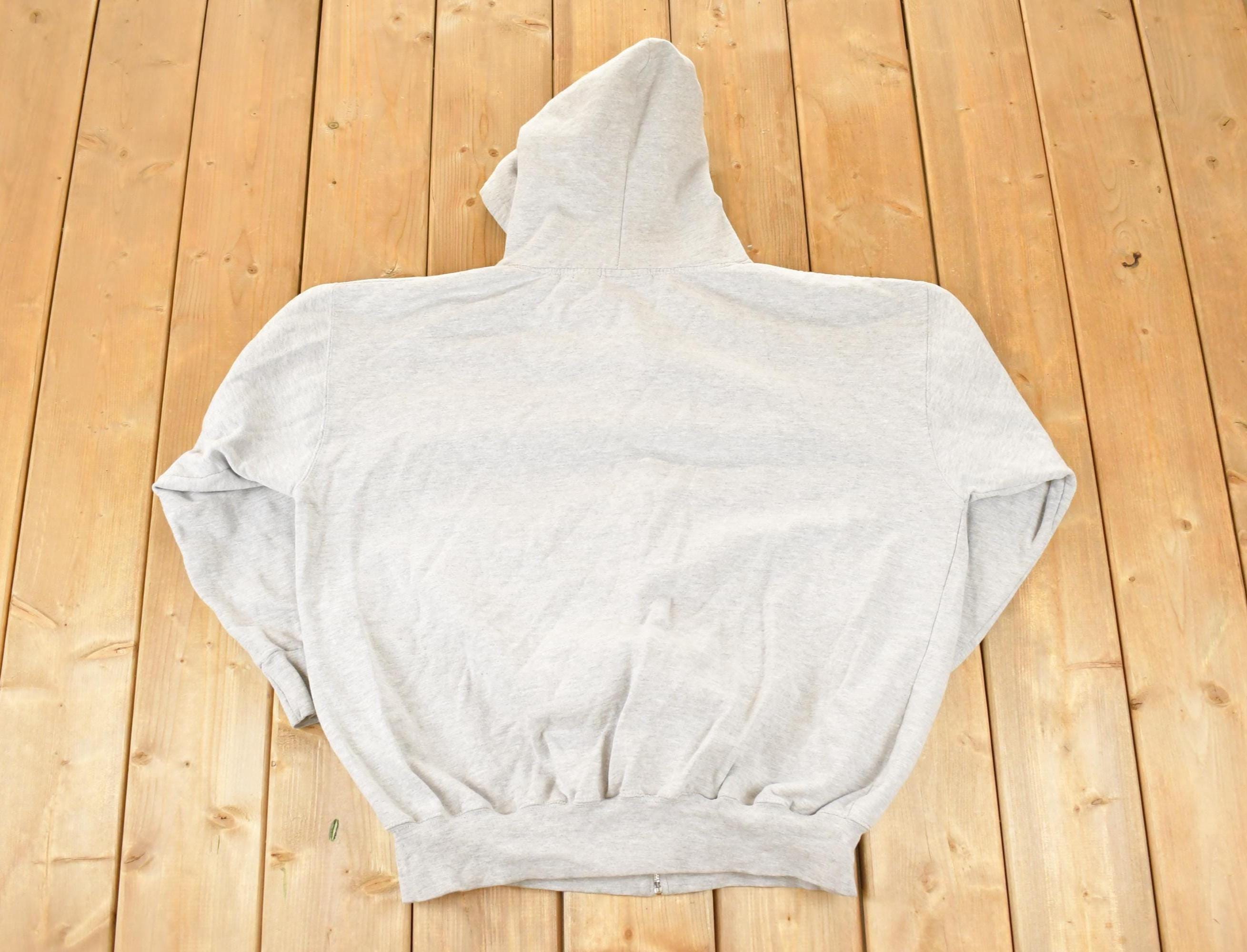 Vintage 1990s New York Embroidered Zip Up Hoodie Sweatshirt Men's XL