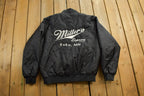 Vintage 1990s Halloway Millers Minnesota Satin Bomber Jacket