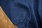 Vintage 1990s Navy Blue Russell Athletics Blank Crewneck Sweatshirt