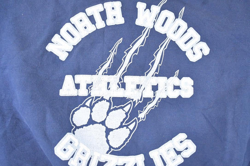 Vintage 1990s North Woods Grizzlies University Crewneck Sweater Men's XXL