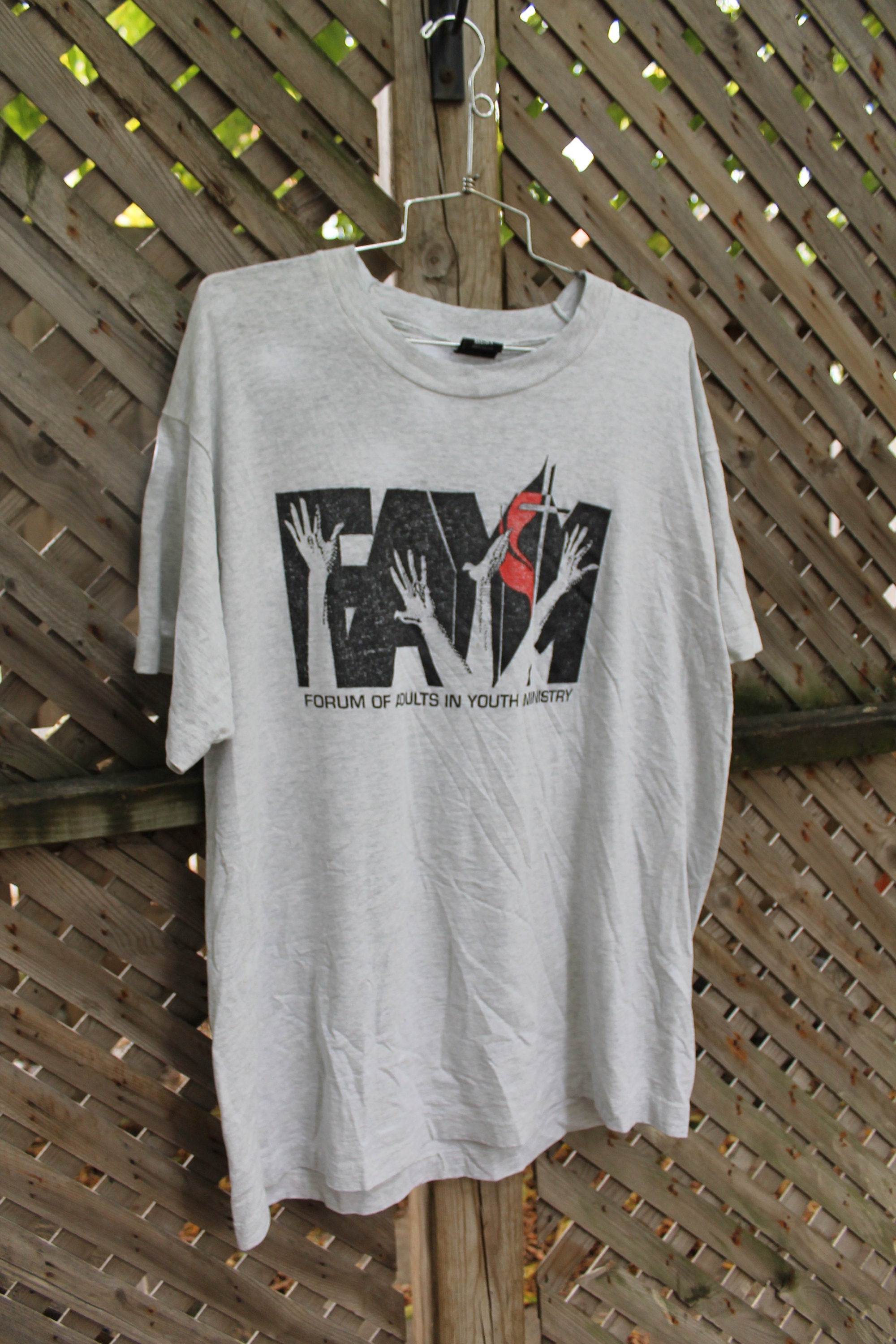 Vintage 1990s FAYM Forum Of Adults In Youth Ministry Graphic T Shirt