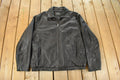 Vintage 1990s L.A. Leather Bomber Flight Jacket Men's XL