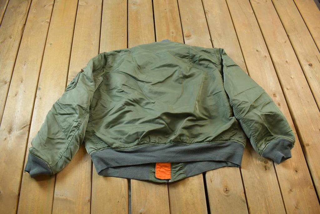 Vintage 1990s Alpha Industries Reversible Military Flyers Jacket
