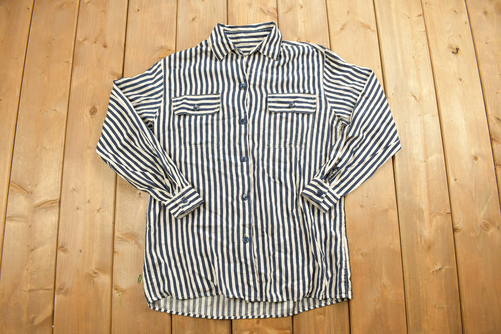 Vintage 1990s Striped Button Up Shirt