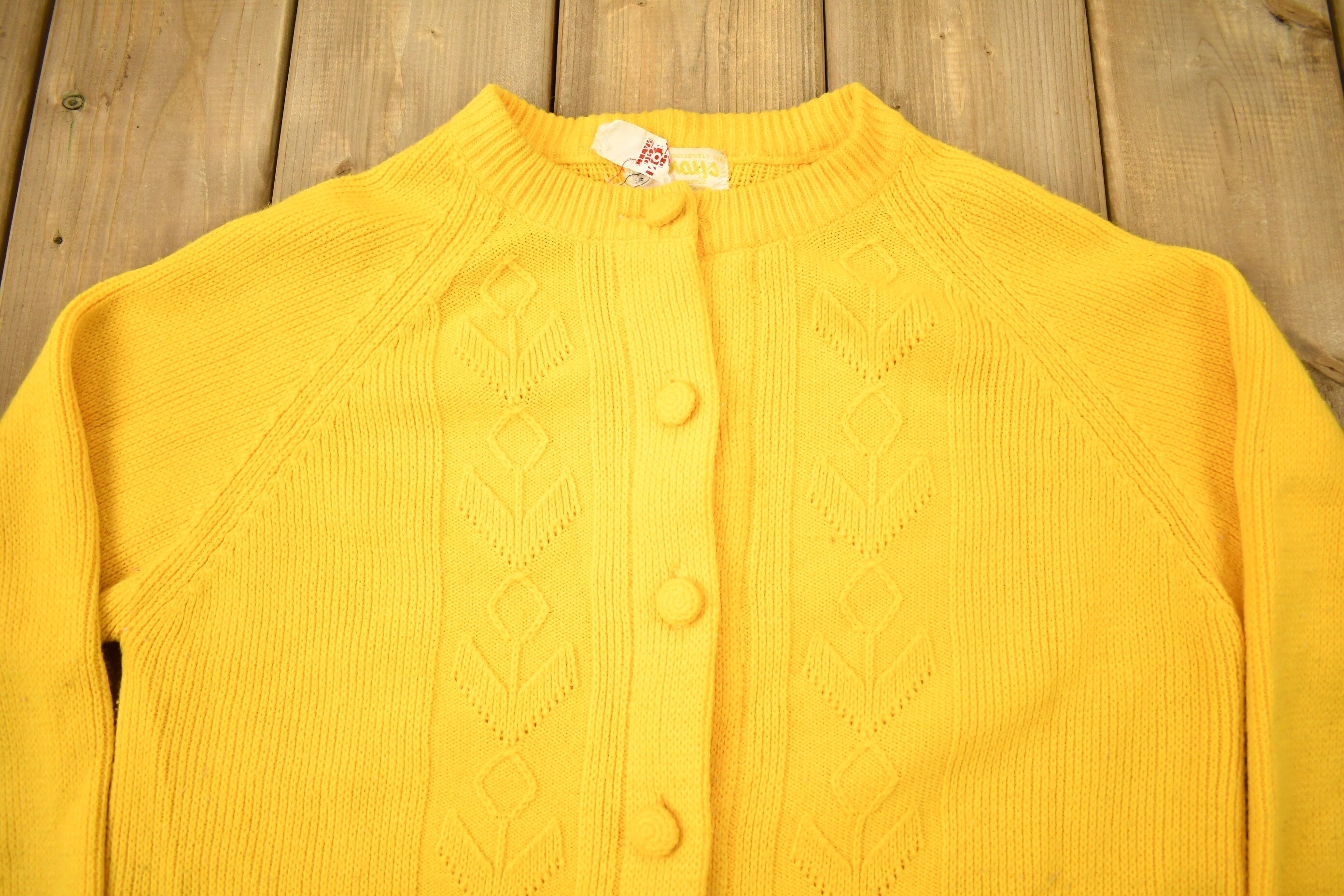 Vintage 1980s Ways Cardigan Knitted Sweater