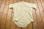 Vintage 1990s Yellow See Through Women's Button Up Shirt