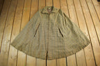 Vintage 1950s 1960s Country Place Wool Cape Poncho