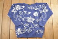 Vintage 1990s Eddie Bauer Floral Knit Crewneck Sweater  90s Crewneck  Preppy