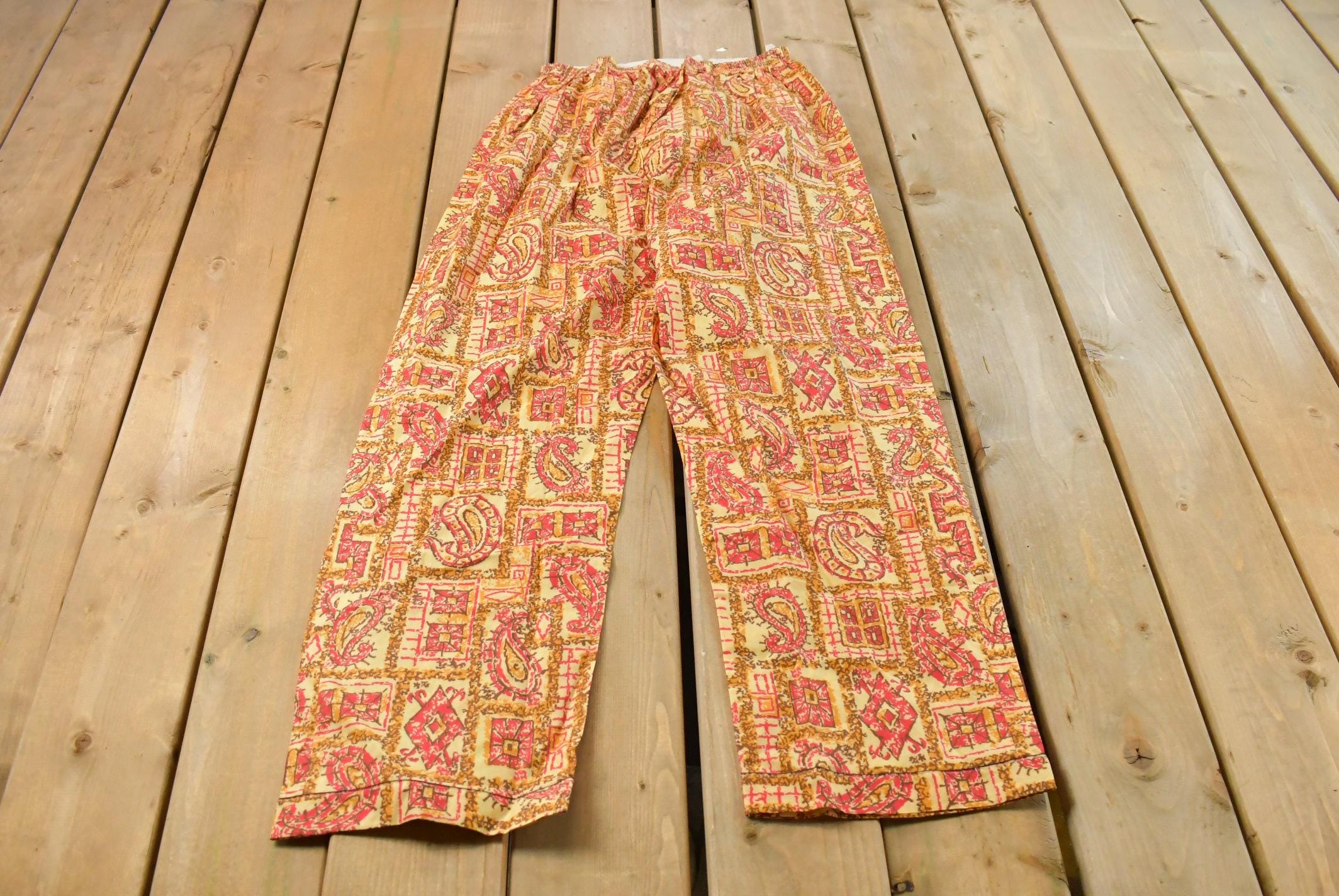 Vintage 1960s Paisley Pyjama Men's M