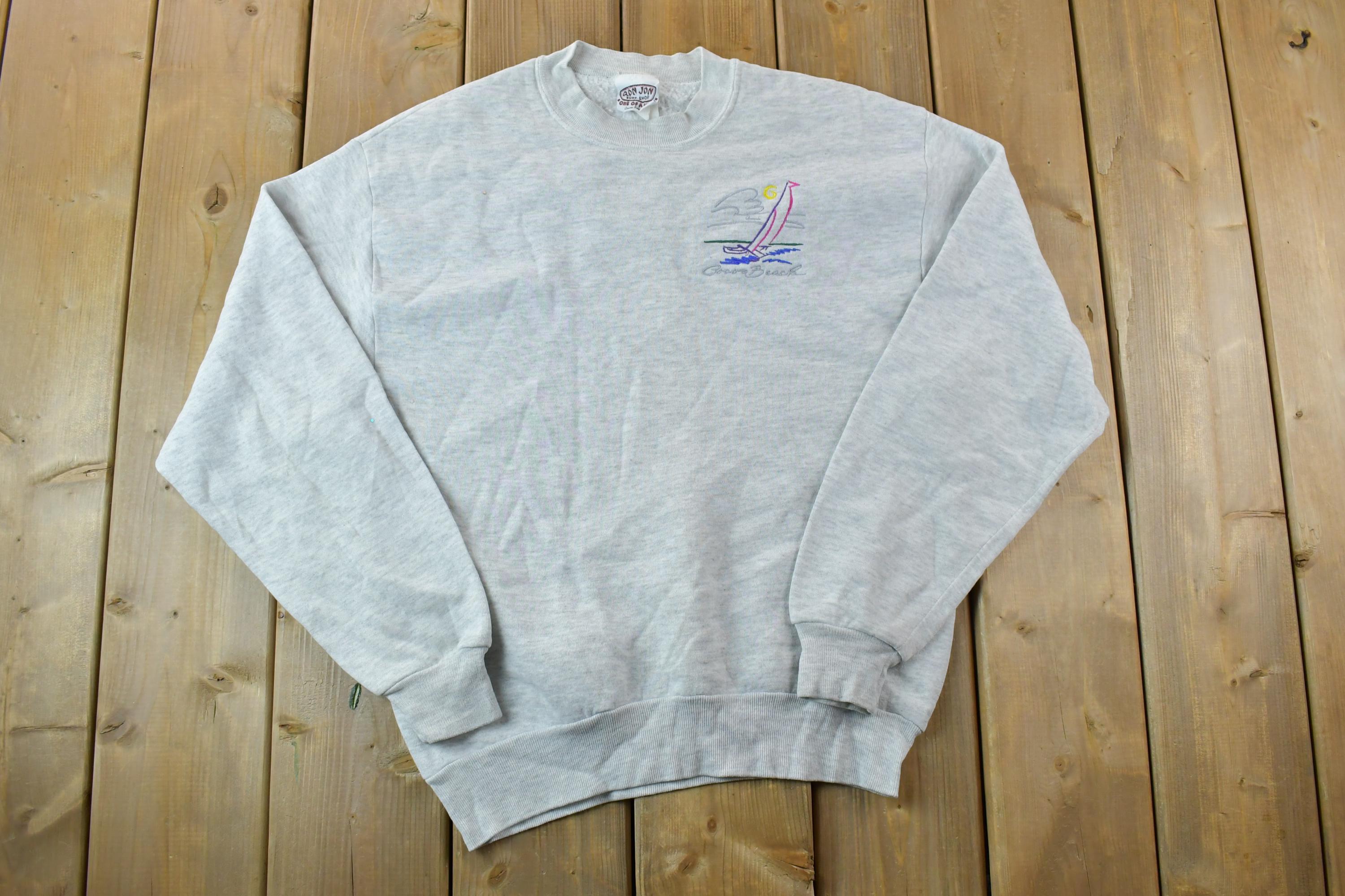 Vintage 1990s Ron Jon Sailboat Surfing Crewneck Sweatshirt